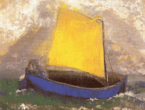 Odilon Redon (1840-1916) The Mystical Boat